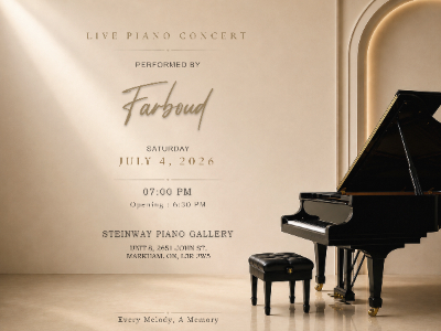 پوستر رویداد LIVE PIANO CONCERT